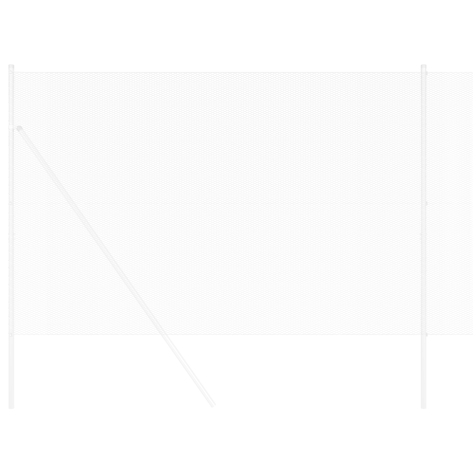 Recinzione esagonale 1.5x50 m Acciaio galvanizzato