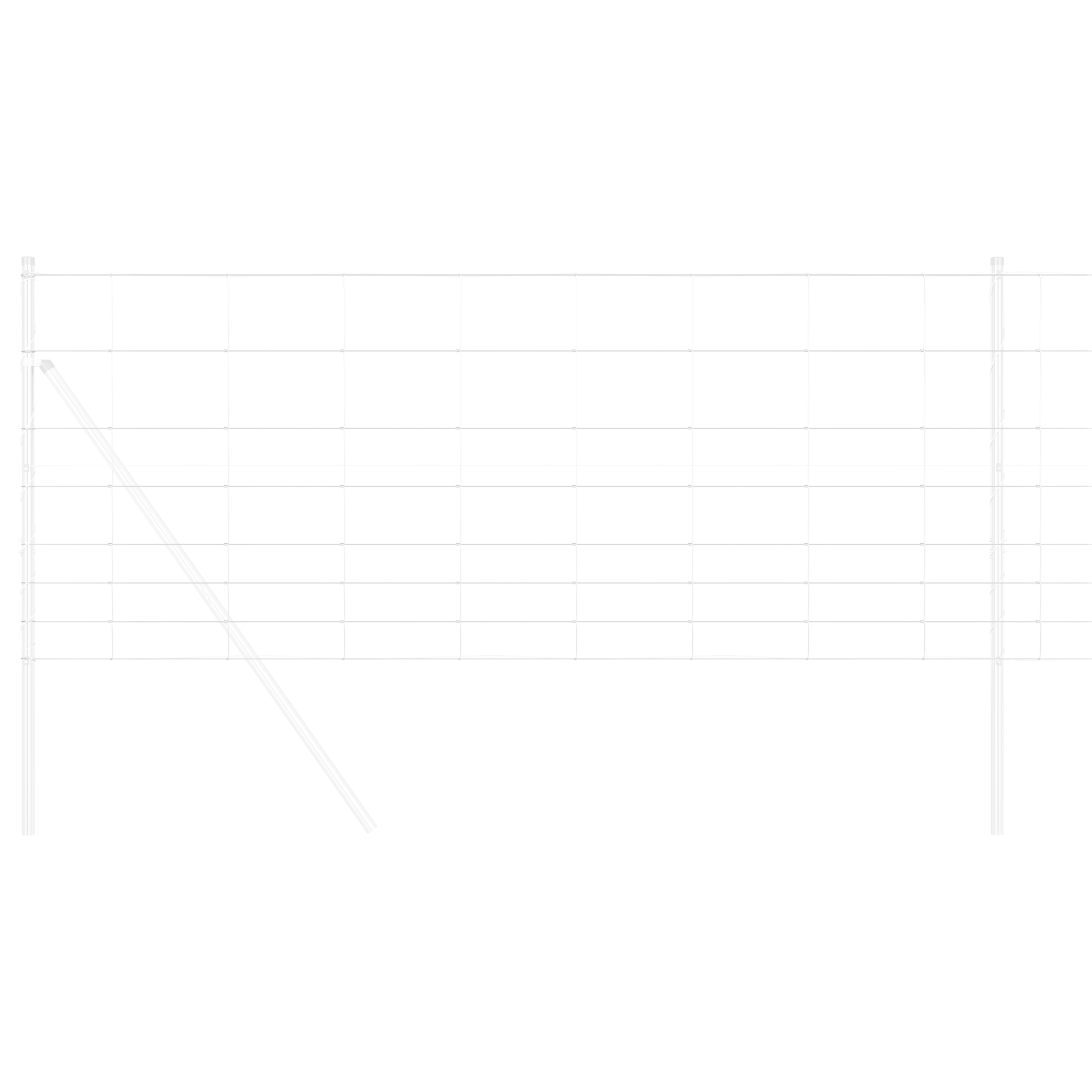 Recinto da Campo 1x10 m Acciaio Zincato