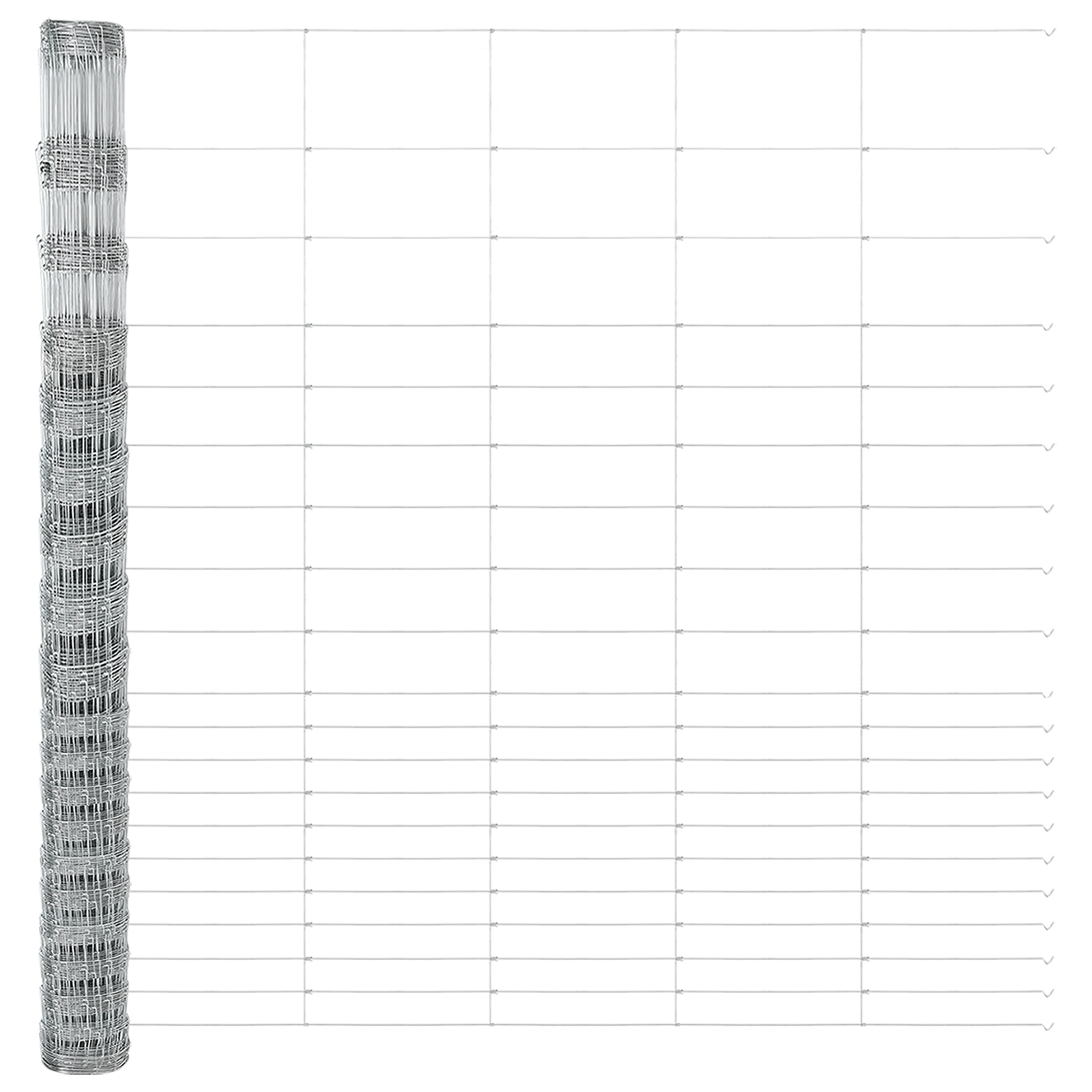 Recinzione da Campo 1.6x10 m Acciaio Zincato