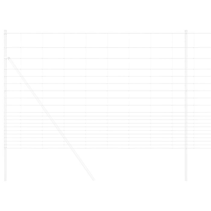Recinzione da Campo 1.6x10 m Acciaio Zincato