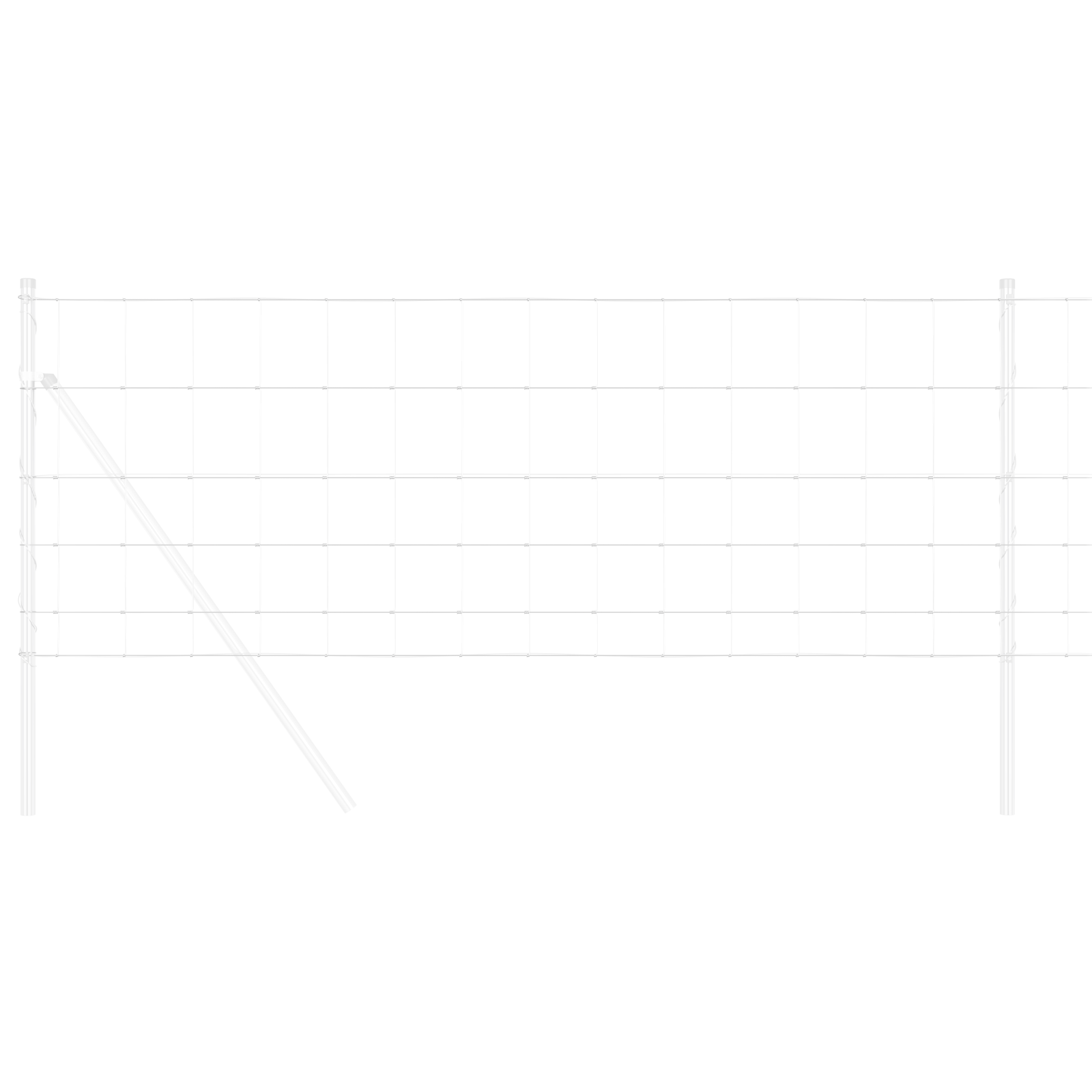 Recinzione da campo 0.8x25 m in acciaio zincato