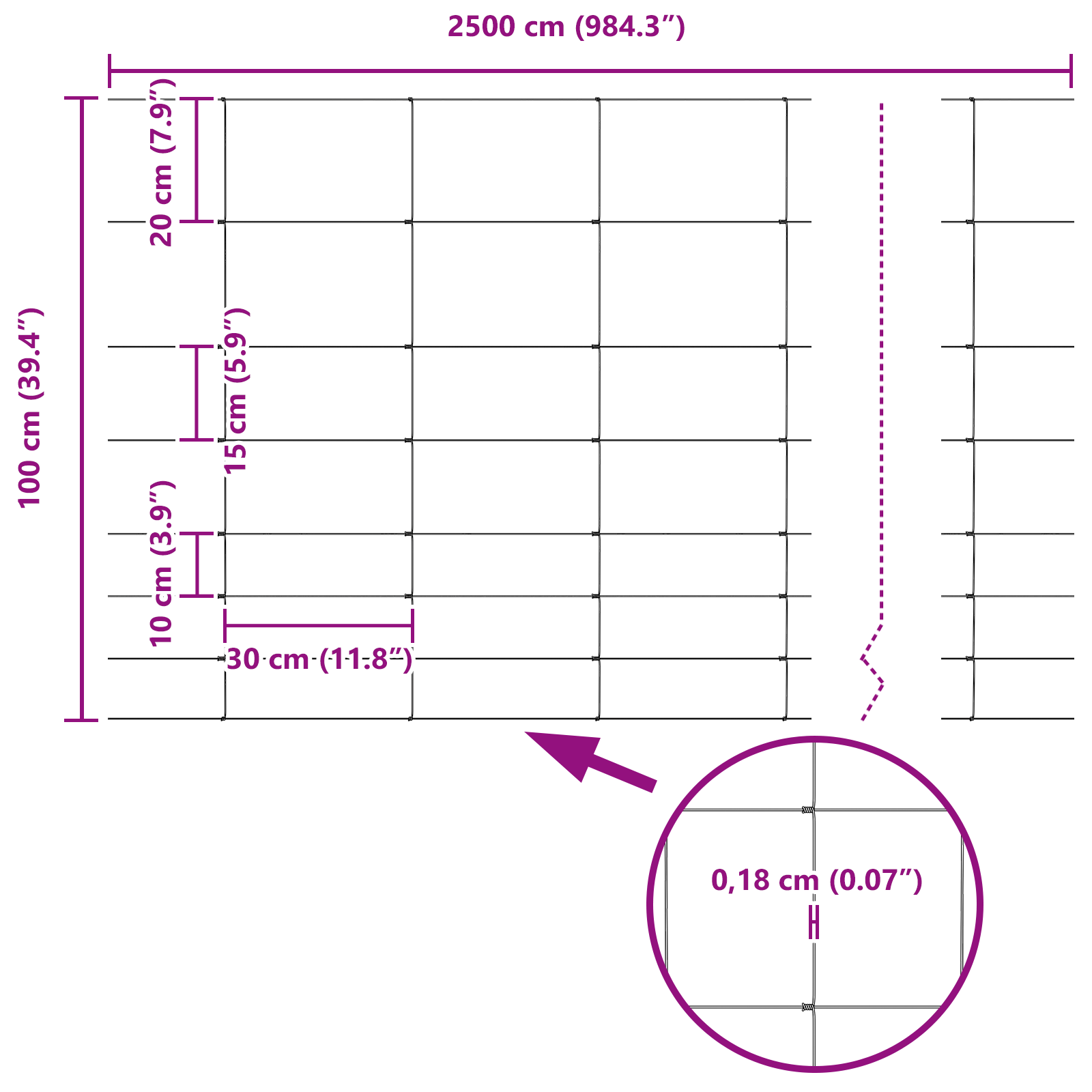 Recinzione da Campo 1x25 m Acciaio Galvanizzato