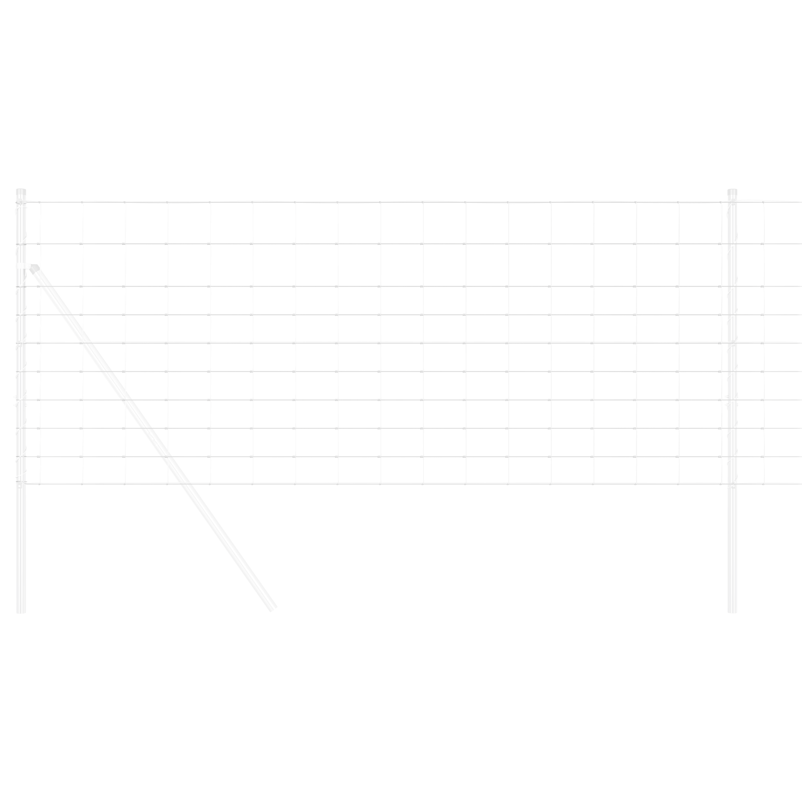 Recinzione per Campi 1x25 m Acciaio Zincato