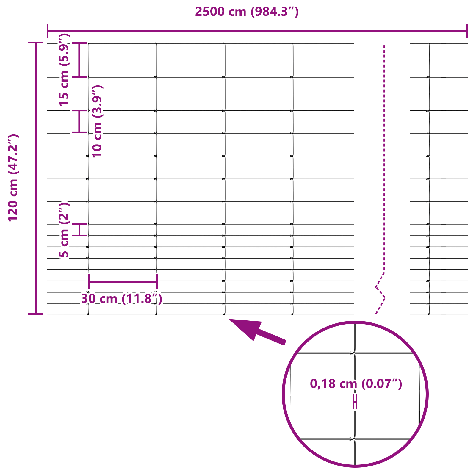 Recinzione 1,2x25 m Acciaio galvanizzato