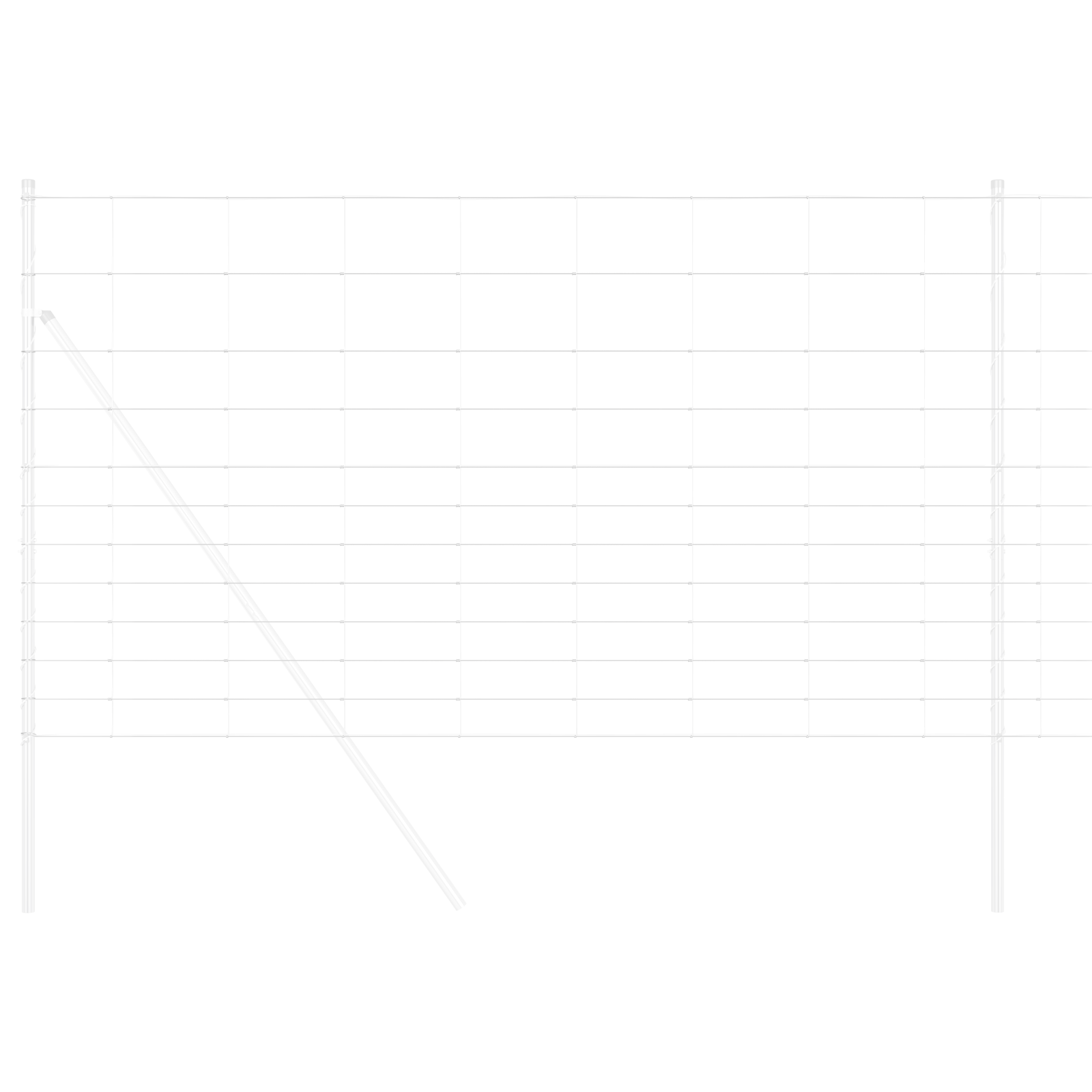 Recinzione da Campo 1.4x25 m Acciaio Zincato