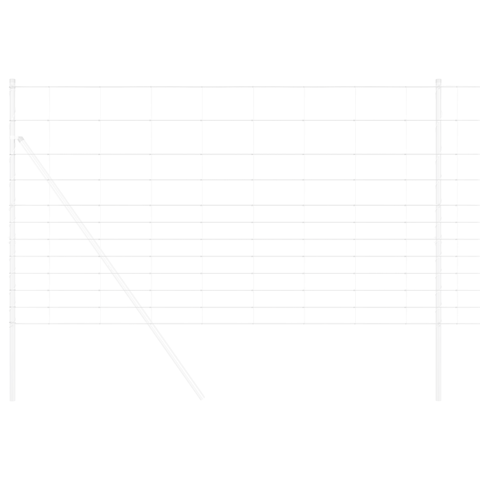 Recinzione da Campo 1.4x25 m Acciaio Zincato