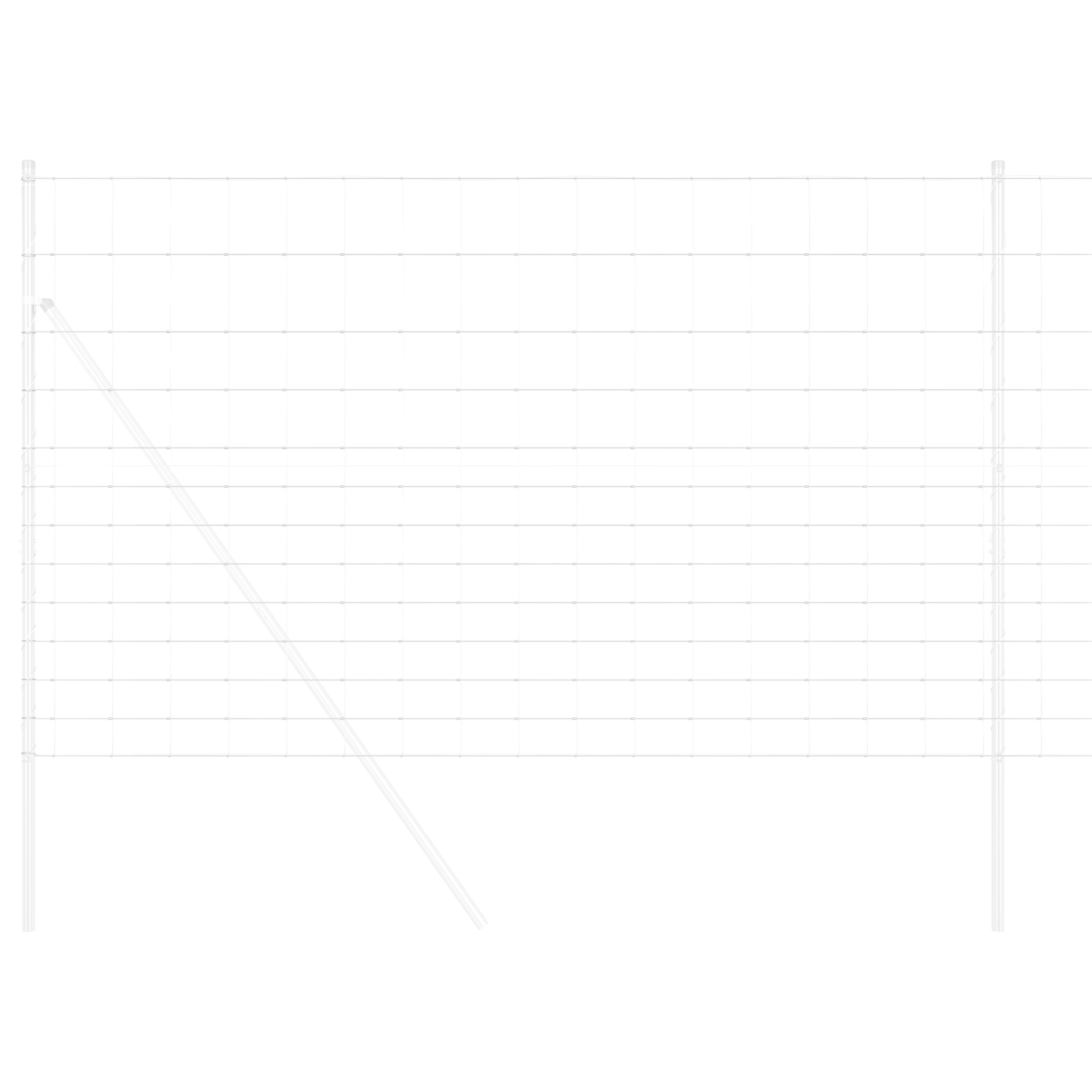 Recinzione 1,5x25 m in Acciaio Zincato