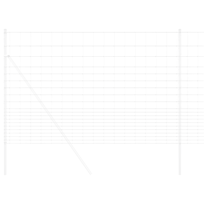Recinzione da Campo 1.6x25 m Acciaio Zincato