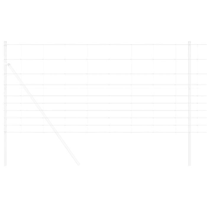 Recinzione da Campo 1,2x50 m Acciaio Galvanizzato