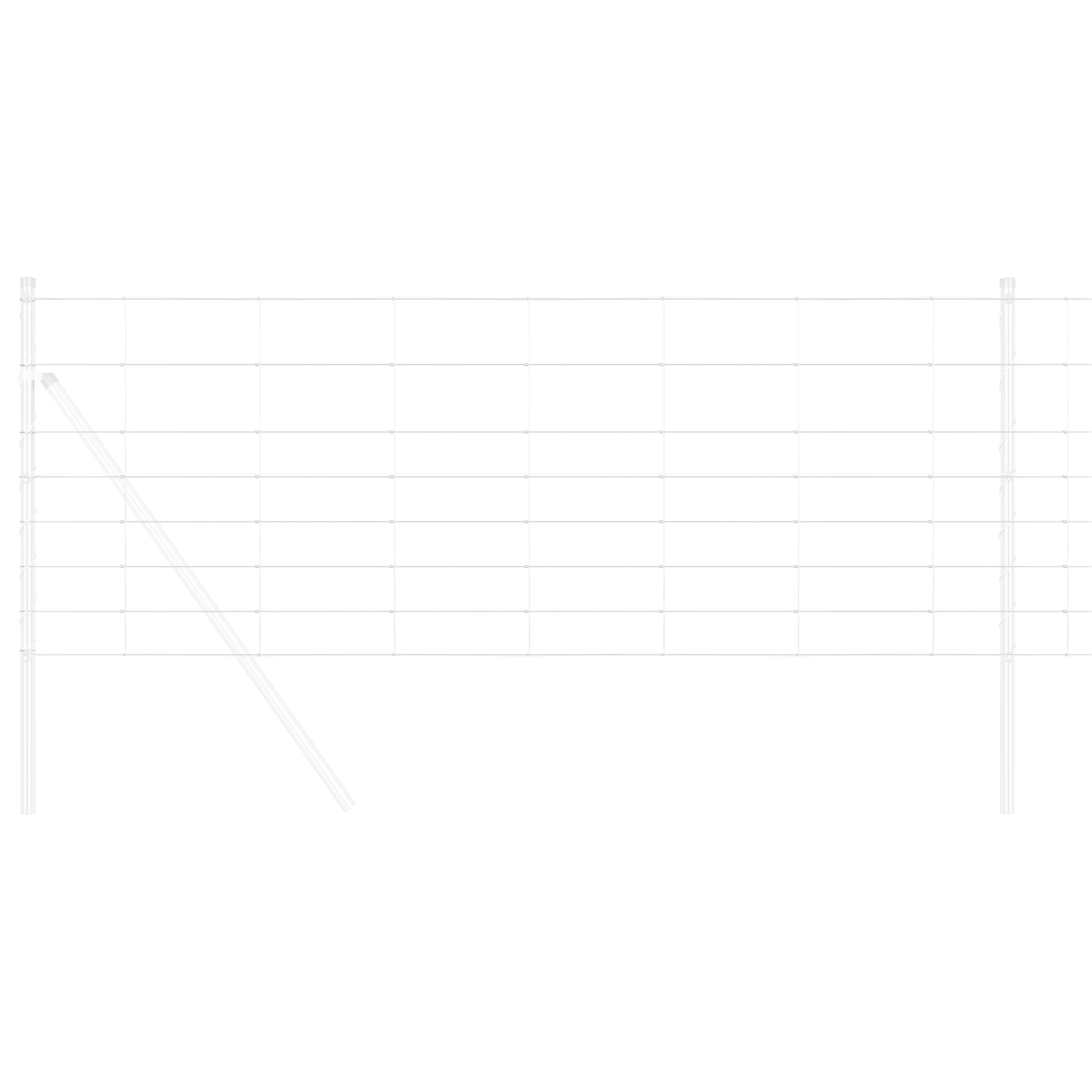 Recinzione da Campo 0.8x100 m Acciaio Zincato