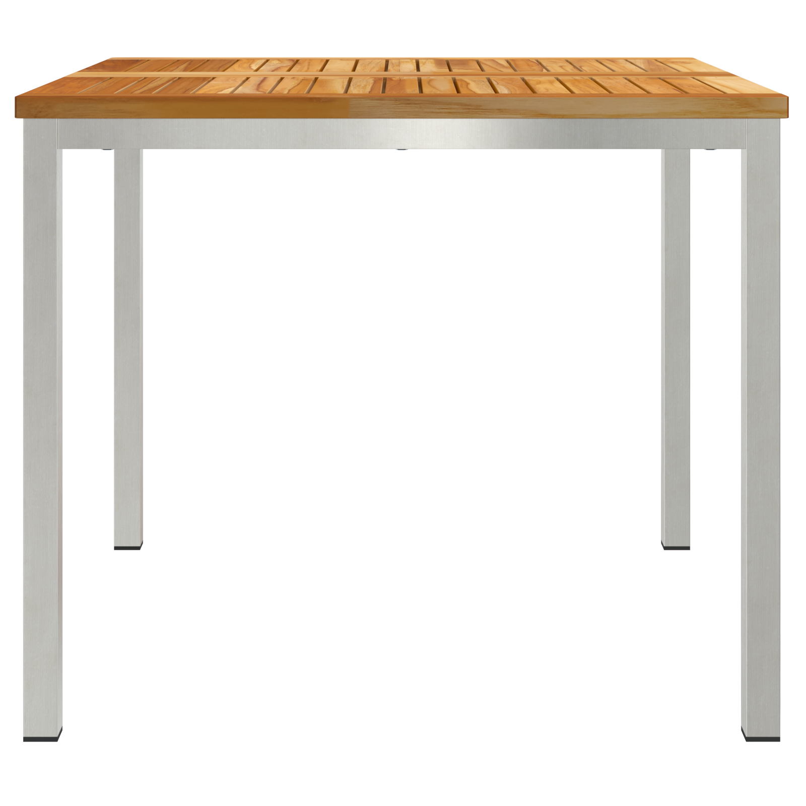 Tavolo da pranzo esterno 90x90x74.5 cm in legno massello di teak