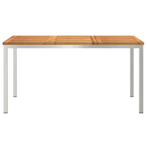 Tavolo da pranzo esterno 150x90x75 cm Legno massello di Acacia