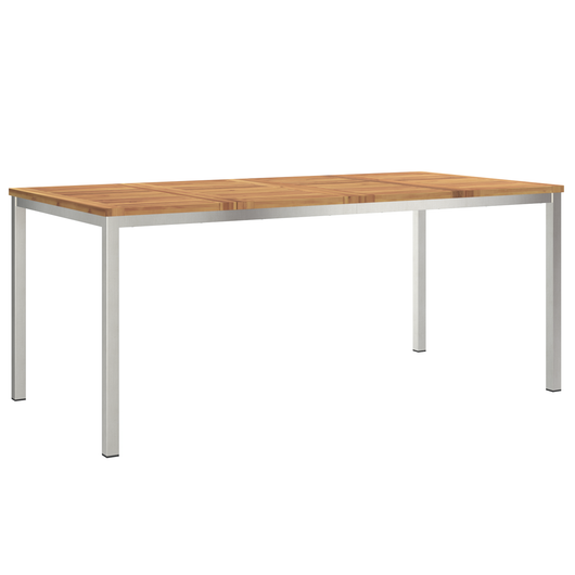Tavolo da pranzo all'aperto 180x90x75 cm Legno massello di acacia