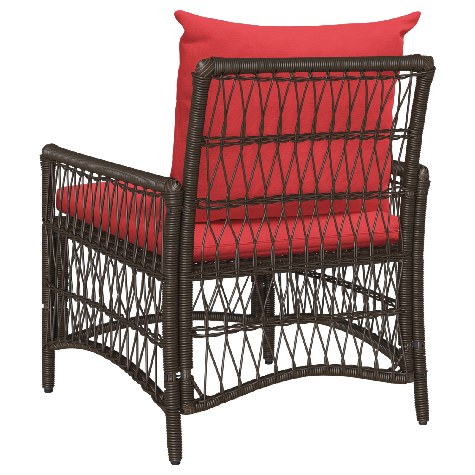 Sedia da Giardino con Cuscini Marroni 60x70x78 cm Rattan Poliestere