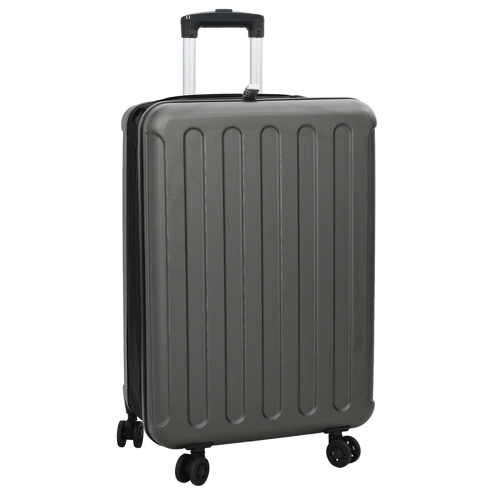 Valigia Pieghevole Scocca Rigida 24'' Grigio Scuro 43x27x66 cm ABS