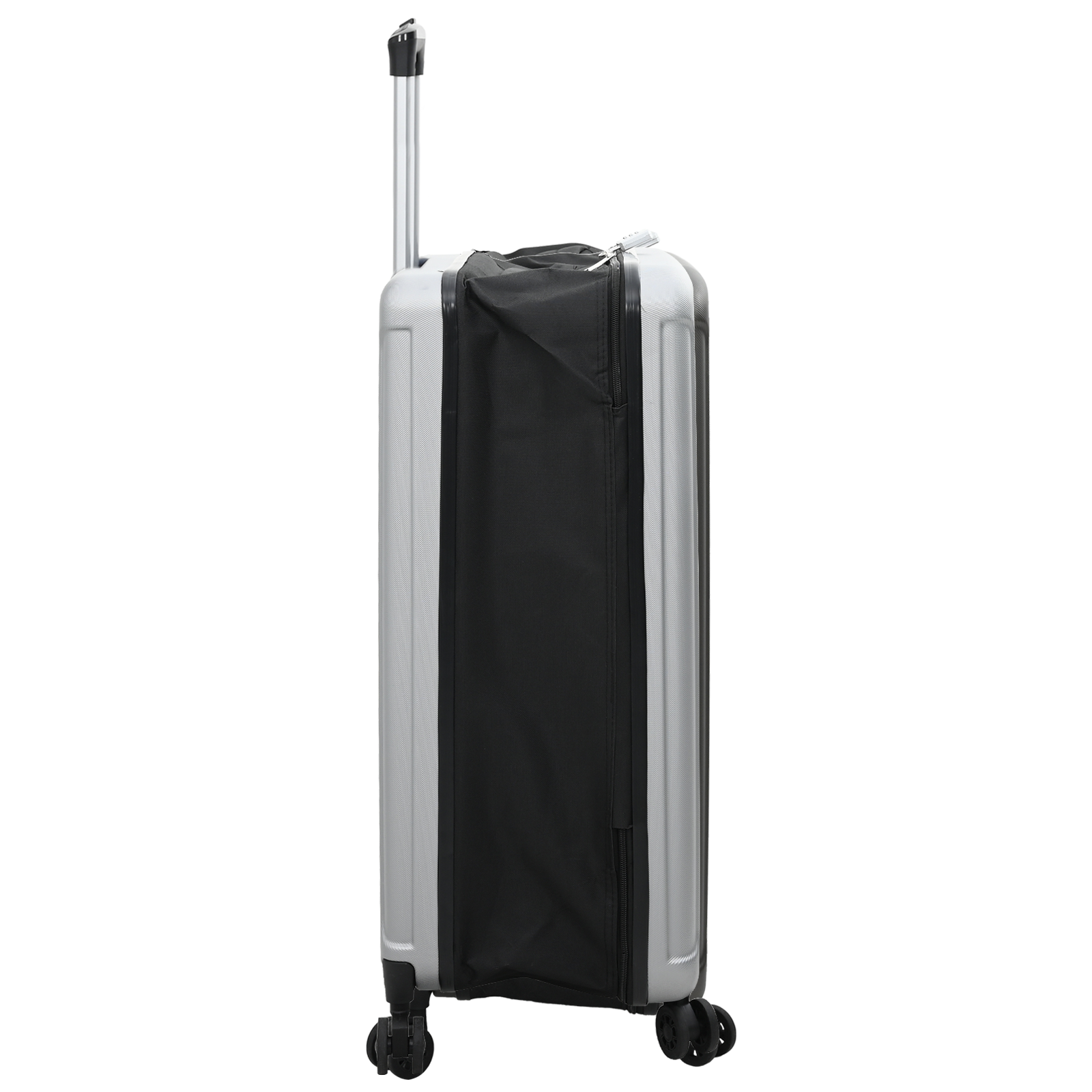 Valigia Pieghevole Rigida 28'' Argento 50x30x76 cm ABS