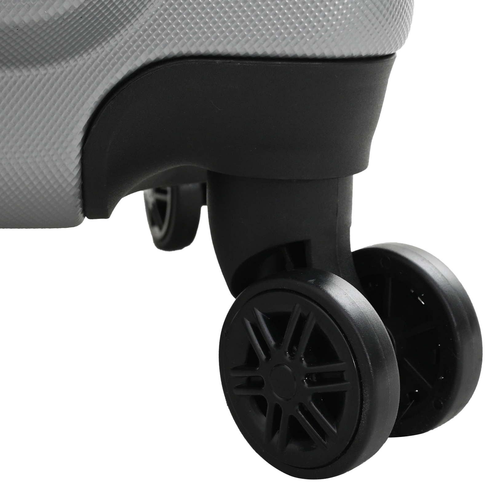 Set di valigie 3 pcs Bagaglio rigido Argento 20'' 24'' 28'' ABS