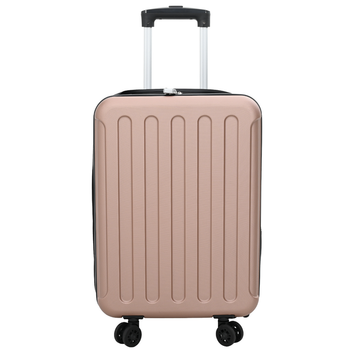 Valigia Pieghevole Rigida 20'' Rosa Gold 34x23x55.5 cm ABS