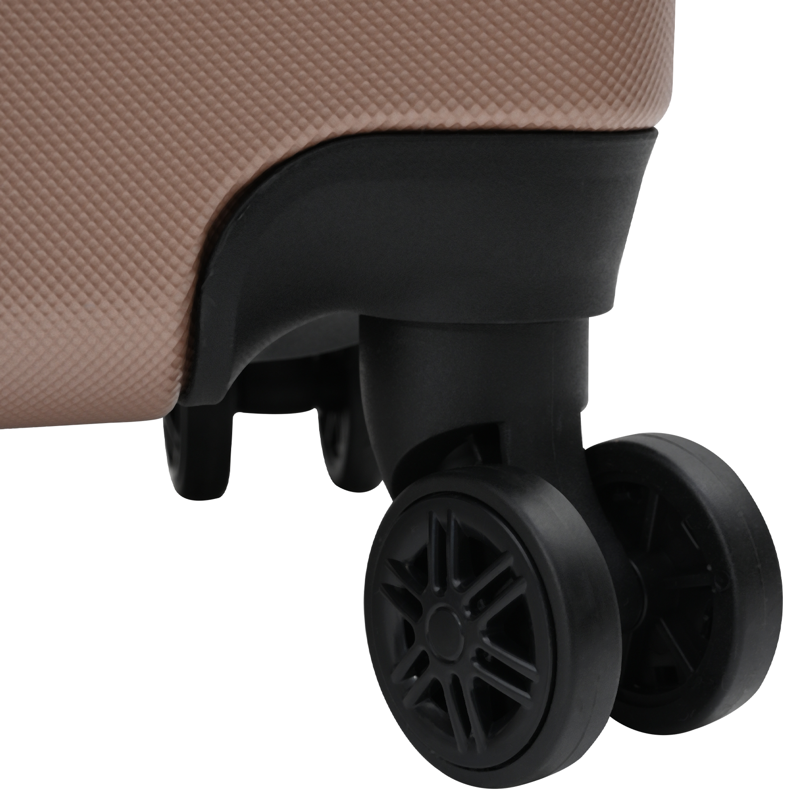 Set di Valigie 3 pcs Bagaglio Rigido Rosa Oro 20 24 28 ABS