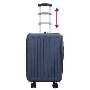 Valigia Pieghevole Hard Shell 20'' Blu Scuro 34x23x55.5 cm ABS