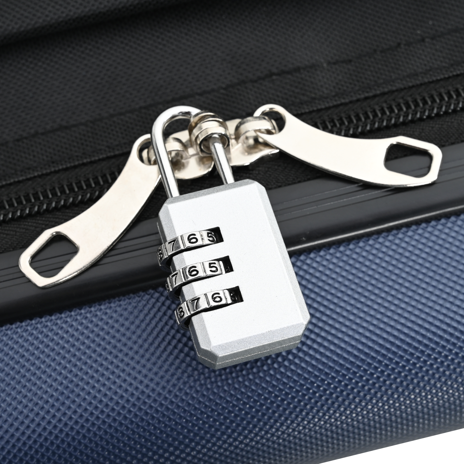 Valigia rigida 24'' Blu scuro 43x27x66 cm ABS