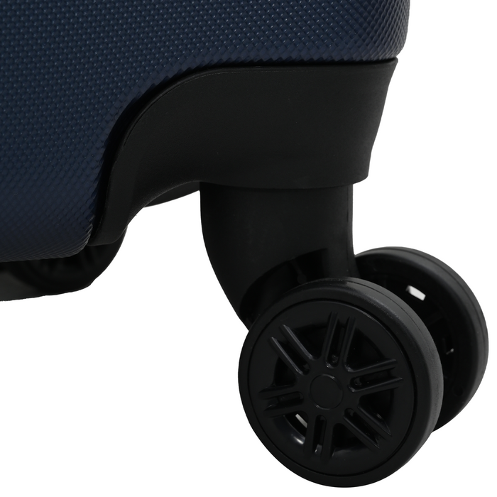 Set di valigie 3 pezzi Valigia rigida Blu scuro 20 24 28 ABS