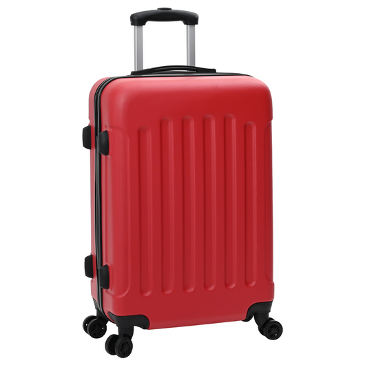 Set di valigie 3 pz Bagaglio rigido Rosso 20 24 28 ABS