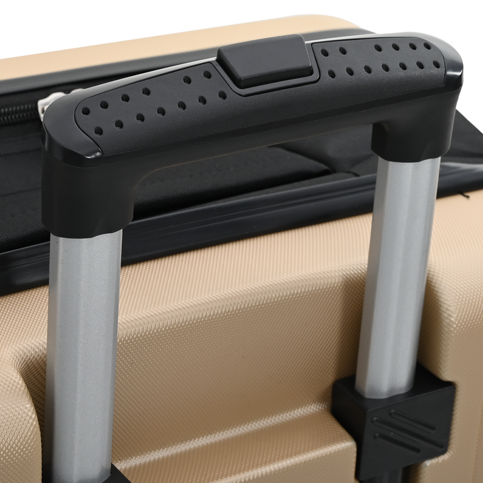 Valigia Pieghevole Hard Shell 24" Champagne 43x27x66 cm ABS