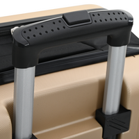 Valigia Pieghevole Scocca Rigida 28'' Champagne 50x30x76 cm ABS