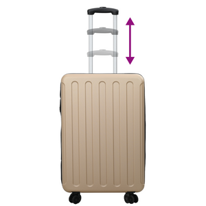 Valigia Pieghevole Scocca Rigida 28'' Champagne 50x30x76 cm ABS