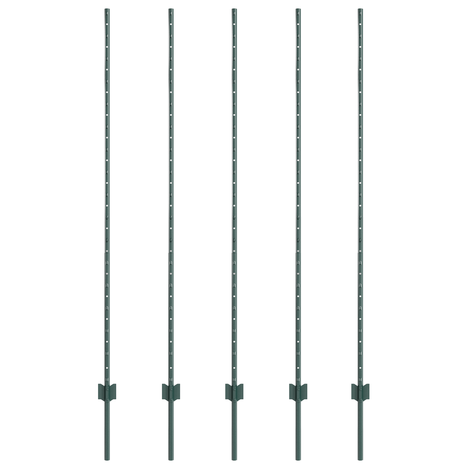 Pali 5 pcs U-Channel Verde 150 cm Acciaio