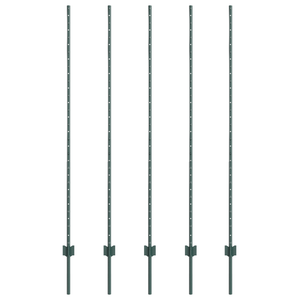 Pali 5 pcs U-Channel Verde 150 cm Acciaio