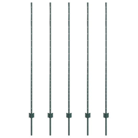 Pali 5 pcs U-Channel Verde 150 cm Acciaio