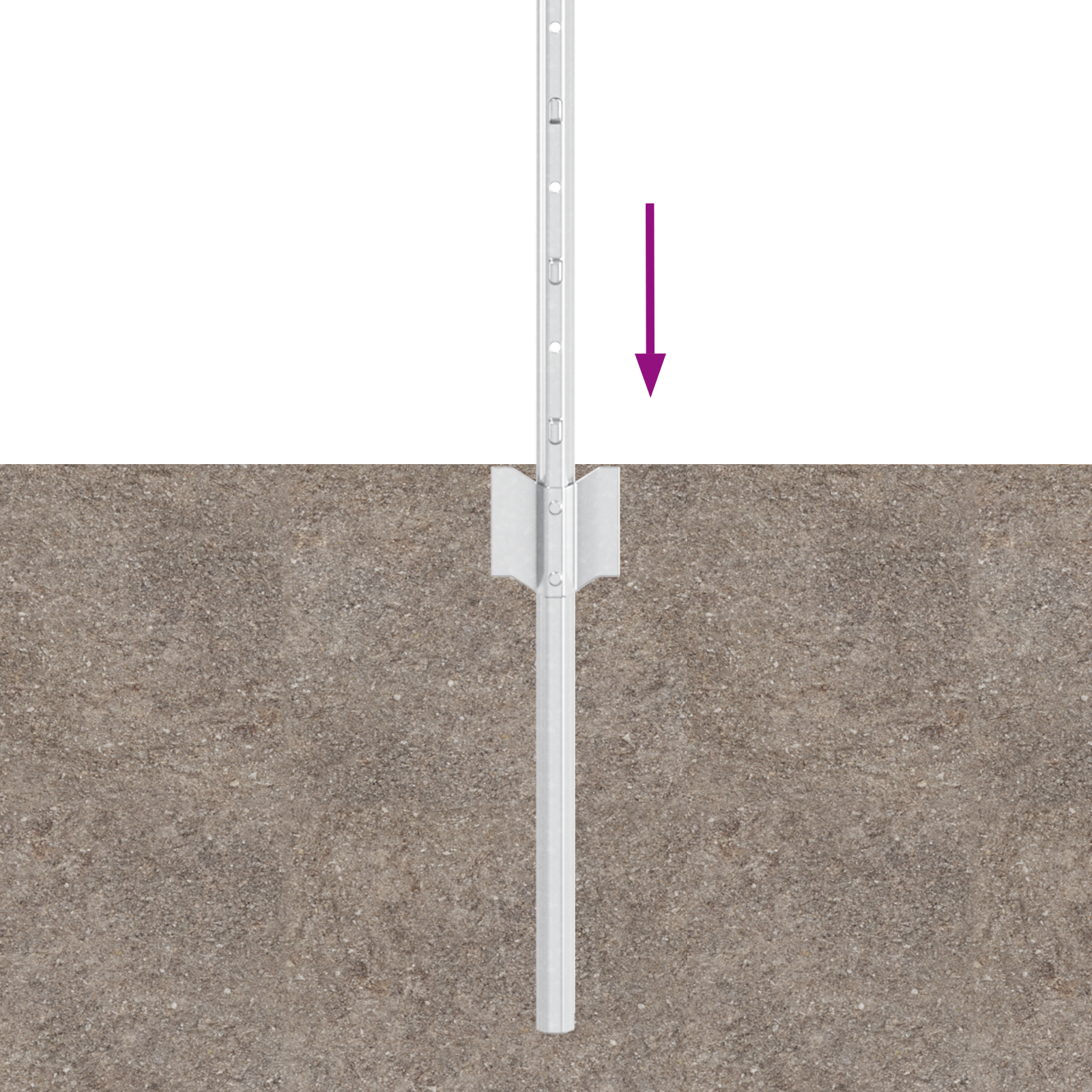 Pali per Recinzione 11 pz Canale a U 60 cm Acciaio Zincato