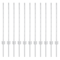 Pali per Recinzione 11 pcs U-Channel 80 cm Acciaio Zincato