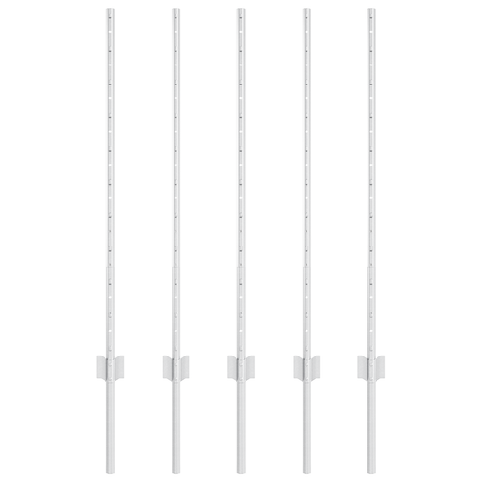 Pali per Recinzione 10 pz Canale a U 100 cm Acciaio Zincato