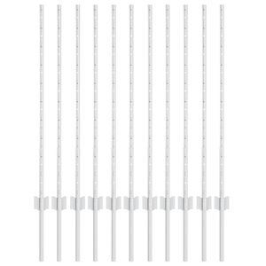 Pali di Recinzione 22 pz Canale U 100 cm Acciaio Zincato