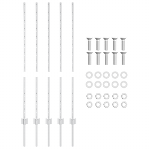 Pali per Recinzione 10 pcs U-Channel 120 cm Acciaio Zincato