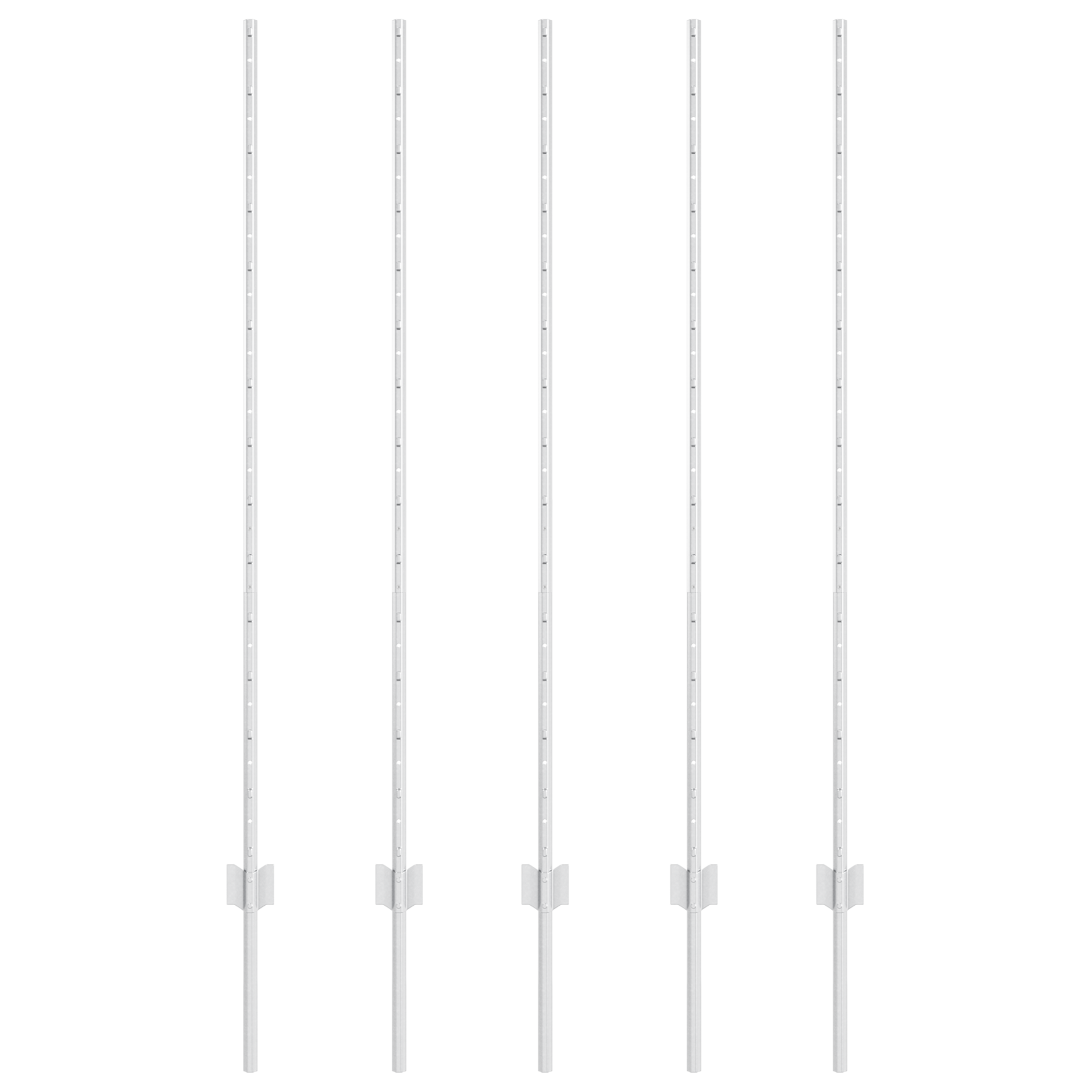 Poste per recinzione 10 pz Canale a U 140 cm Acciaio zincato