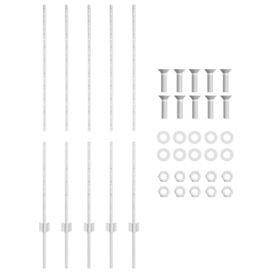 Poste per recinzione 10 pz Canale a U 140 cm Acciaio zincato