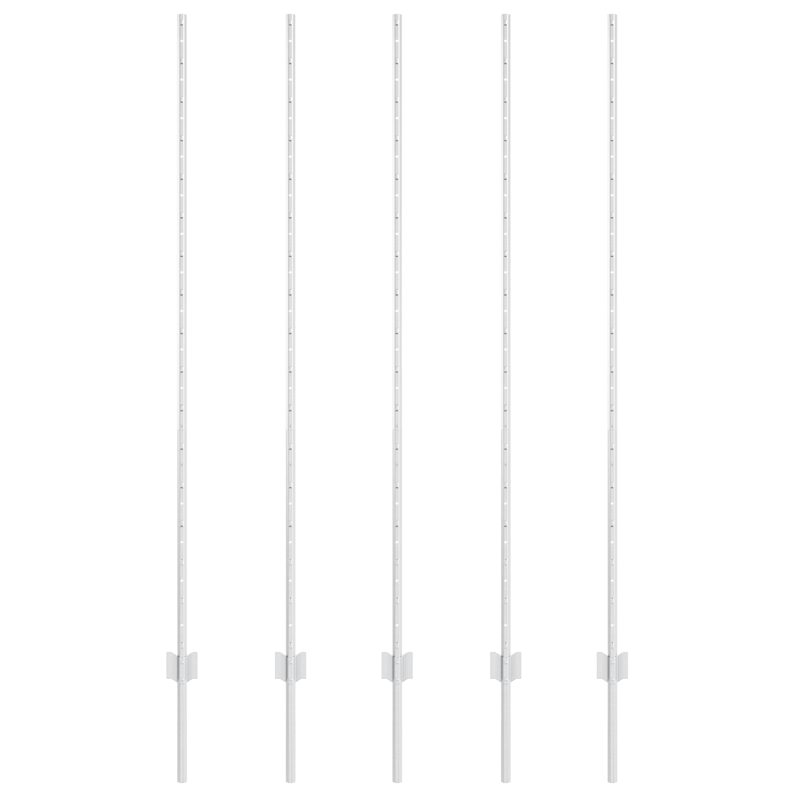 Pali 10 pcs U-Channel 150 cm Acciaio Zincato