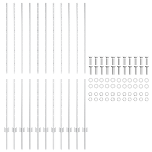 Posti recintivi 22 pcs U-Channel 160 cm Acciaio zincato