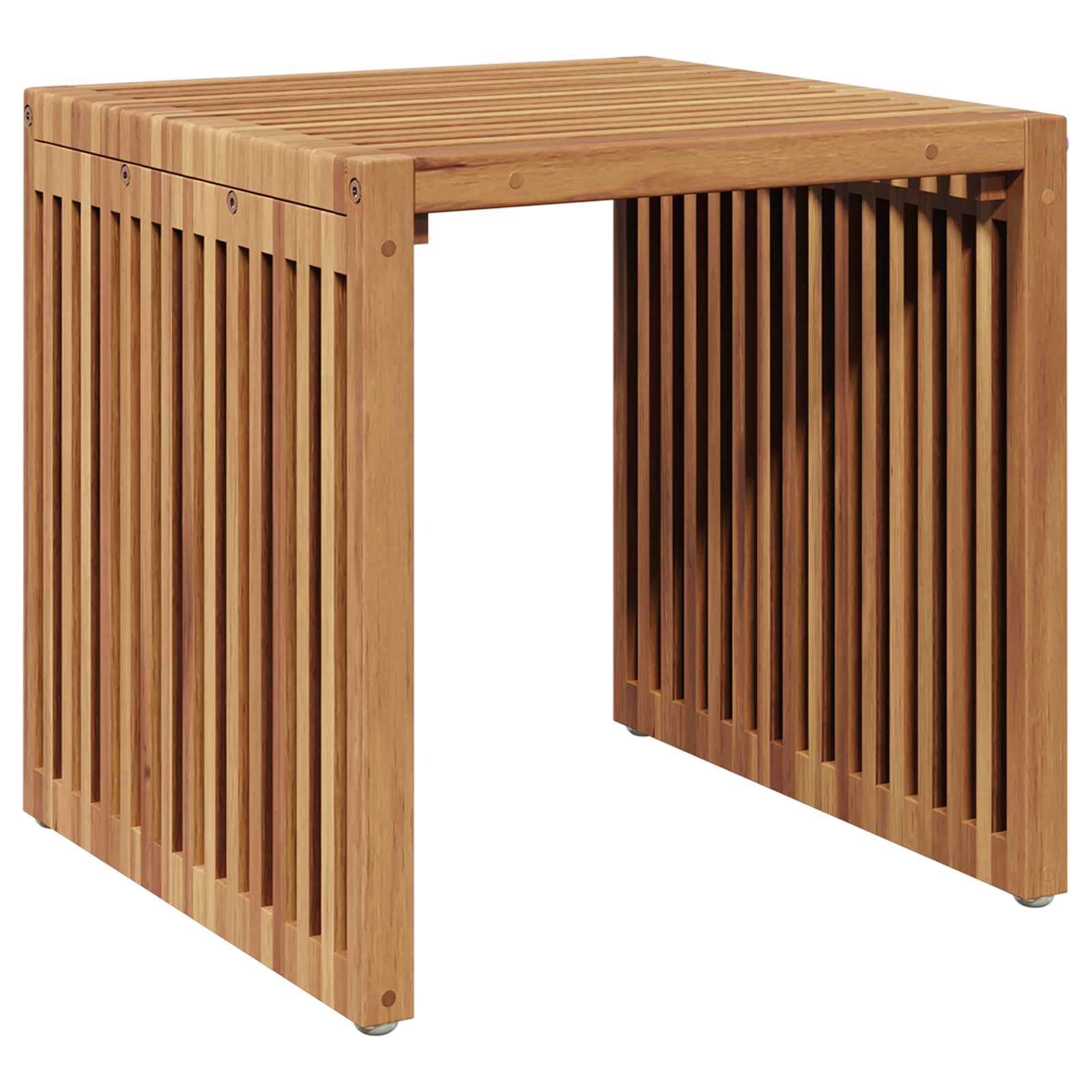 Tavolo Laterale da Giardino 45x42.5x45 cm Legno Massello di Teak