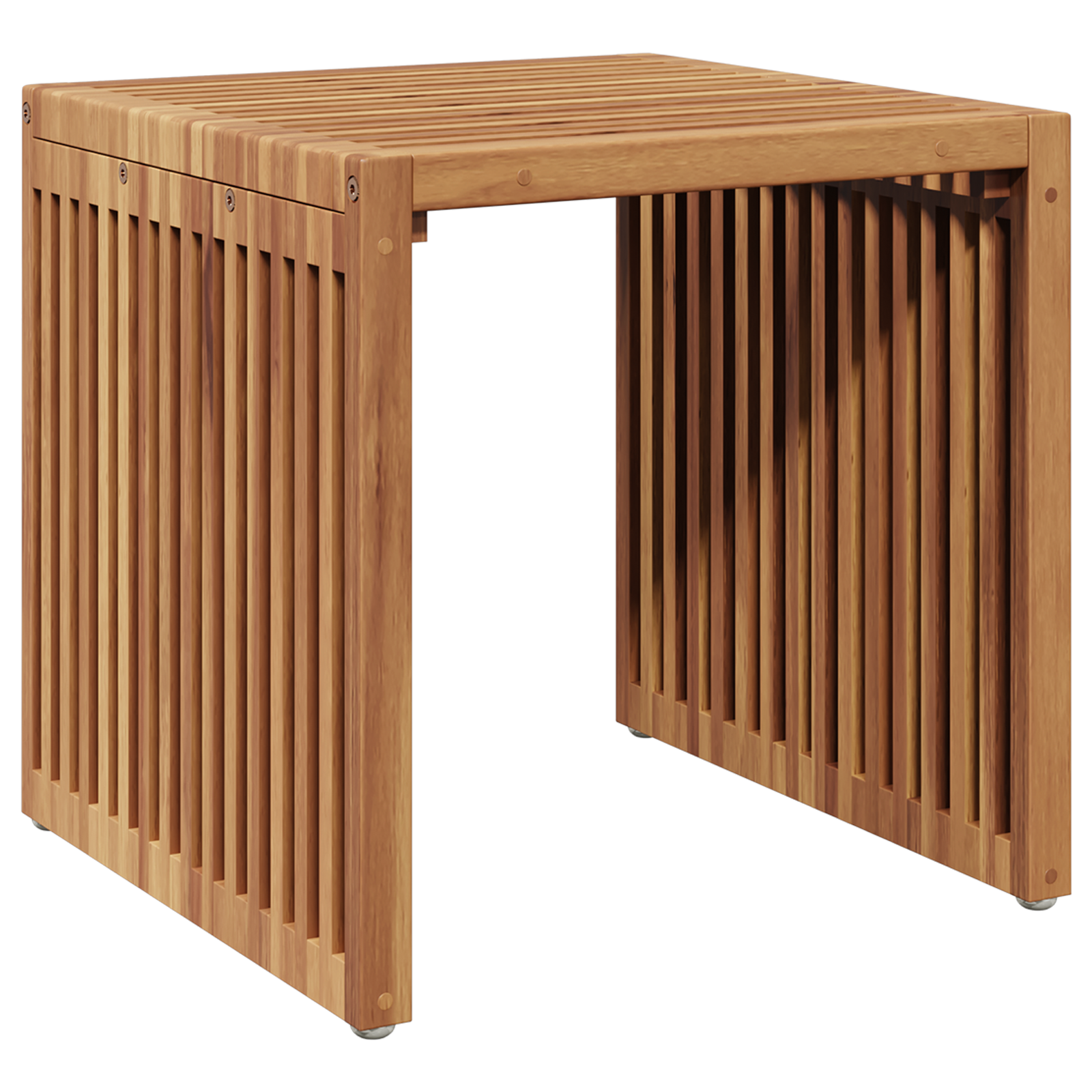 Tavolo Laterale da Giardino 45x42.5x45 cm Legno Massello di Teak