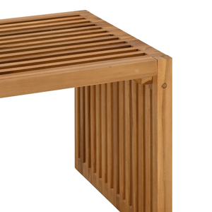 Tavolino da giardino 70x37,5x35,5 cm in legno massello di teak