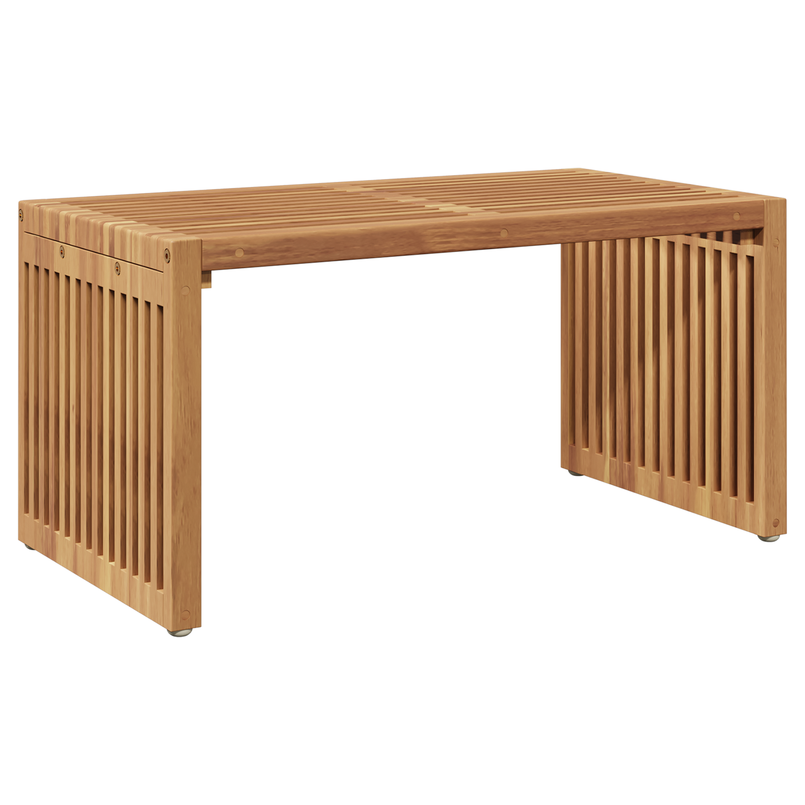 Tavolino da giardino 70x37,5x35,5 cm in legno massello di teak