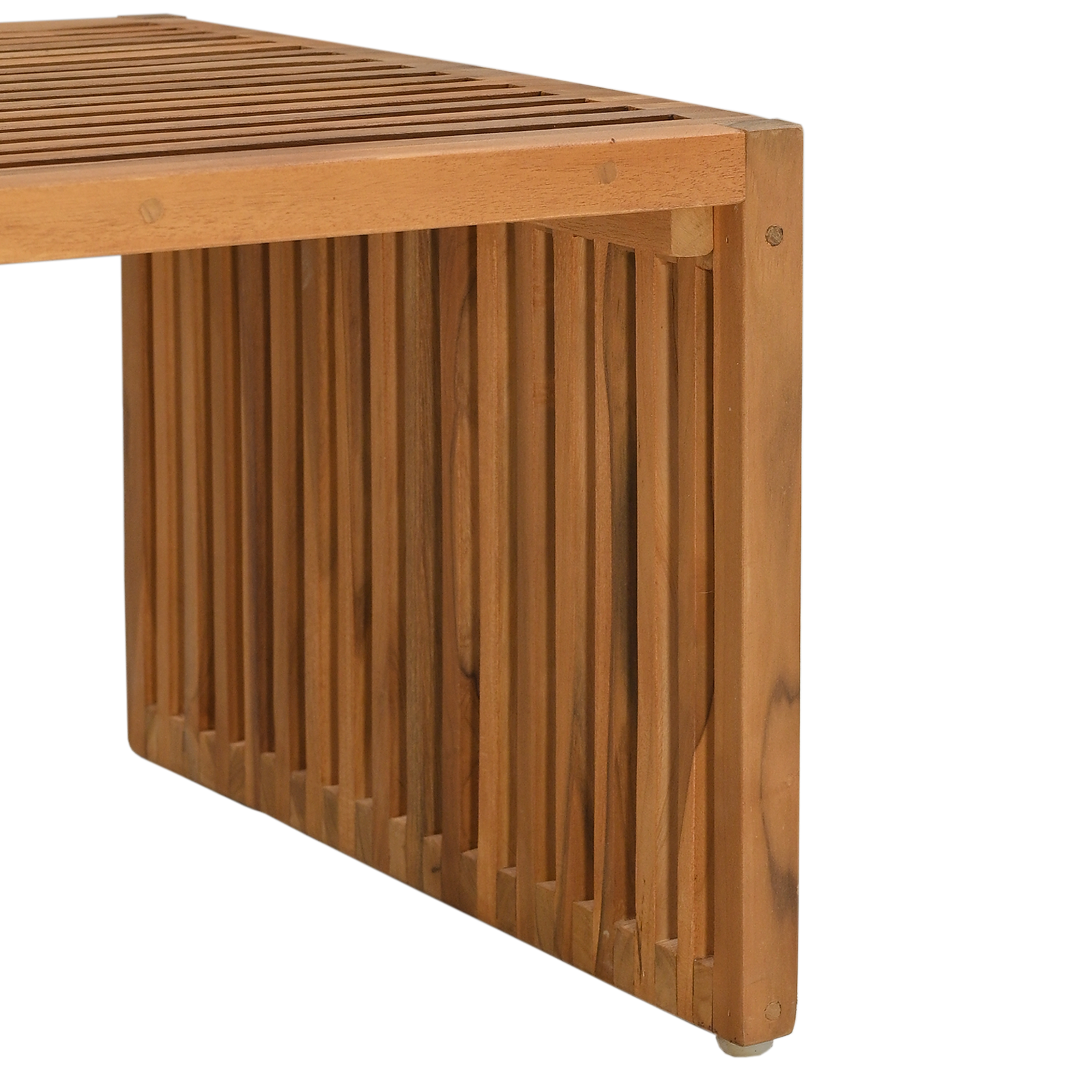 Tavolo Laterale da Giardino 90x49.7x36 cm Legno Massello Teak