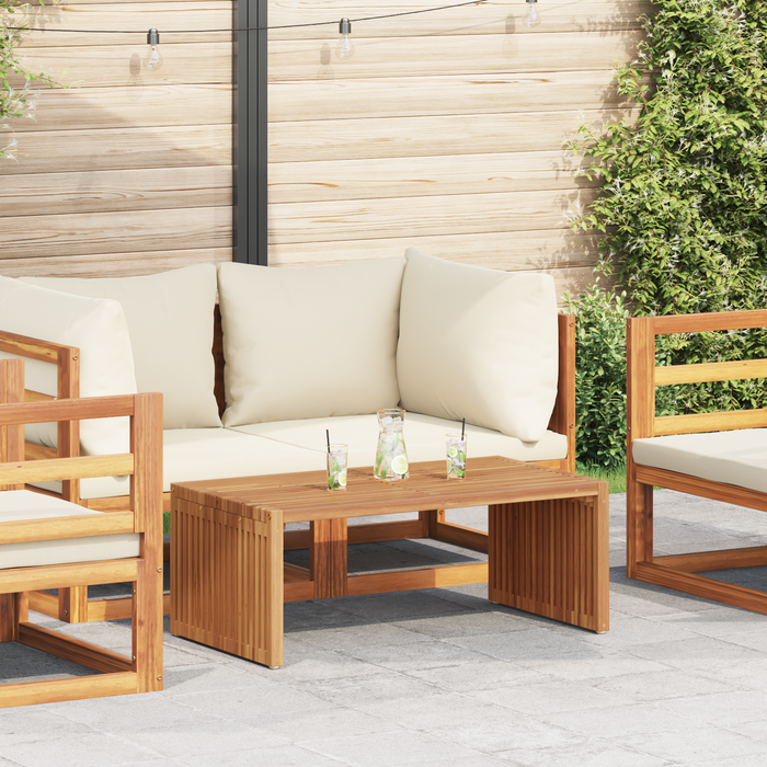 Tavolo Laterale da Giardino 90x49.7x36 cm Legno Massello Teak