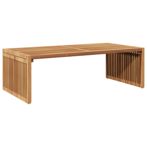 Tavolo Laterale da Giardino 110x55x35.5 cm Legno Massello di Teak