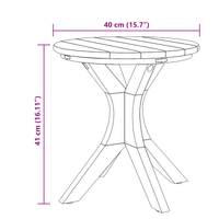 Tavolo da Giardino Ø40x41 cm Legno Massello Teak